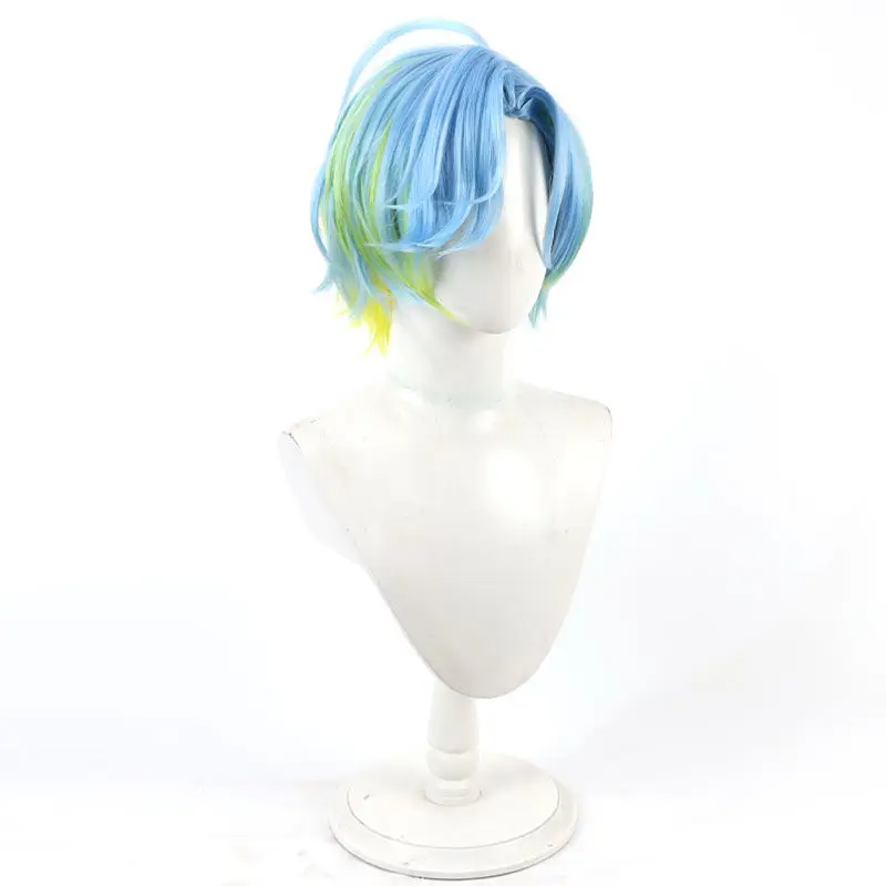 Virtual YouTube Vtuber Shinomiya Yu Cosplay Wig Halloween Carnival Party Props Synthetic Hair Heat Resistant Fiber + Wig Cap