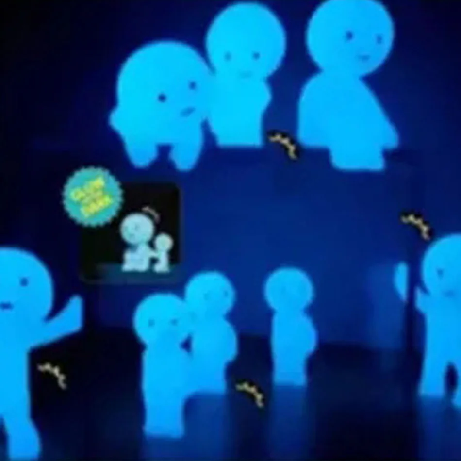 Smiski Hippers caja ciega Mini figura Linda decoración noctilucente muñeca dormitorio inodoro serie modelo muñeca de juguete regalo para niños