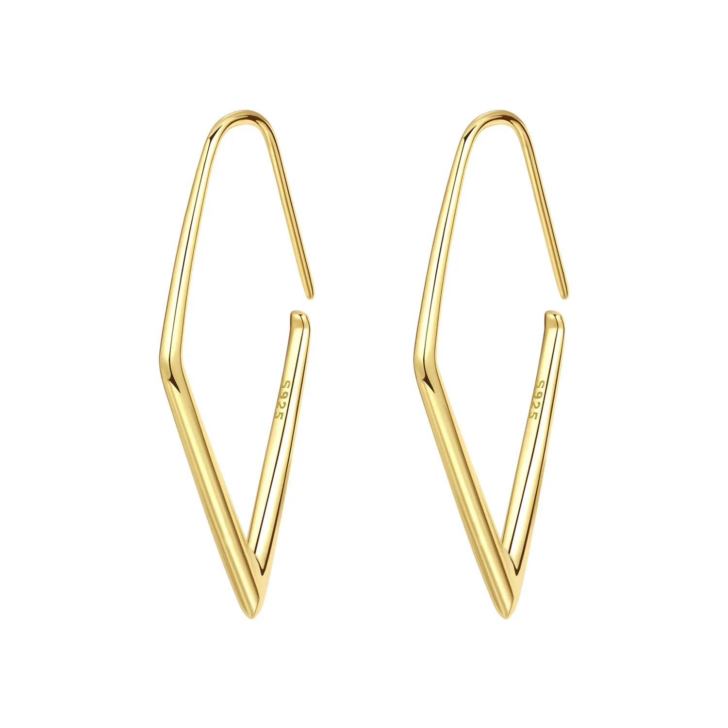 2026 Neu 925 Sterling Silber 18K Vergoldete Kirschblüten-Schmetterling-Creolen Modischer Einfacher Partyschmuck Geschenke für Frauen
