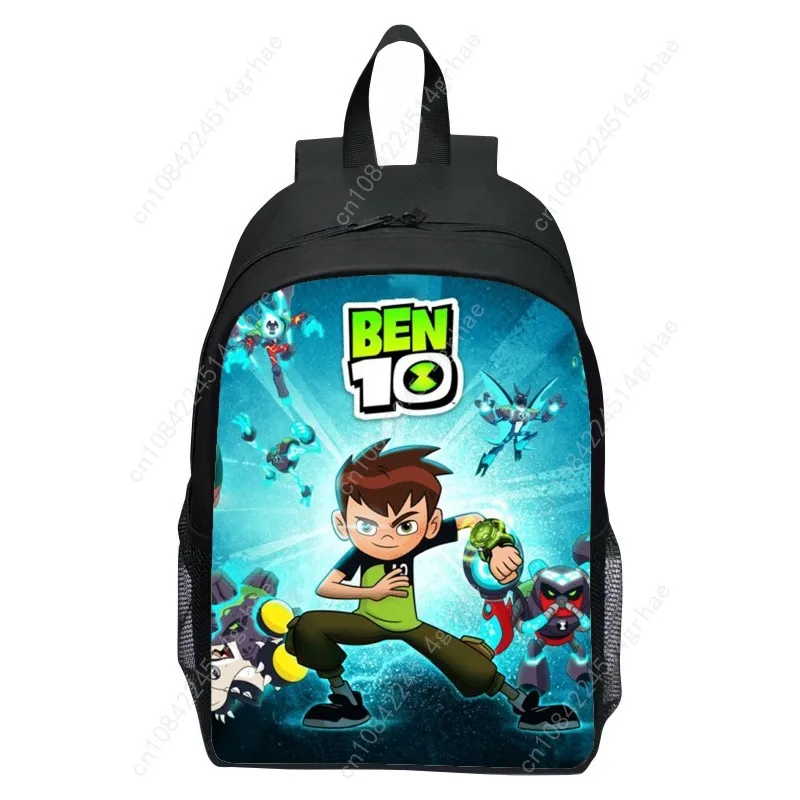 Tas ransel anak sekolah dasar BEN10 baru, motif kartun, ringan, untuk anak laki-laki