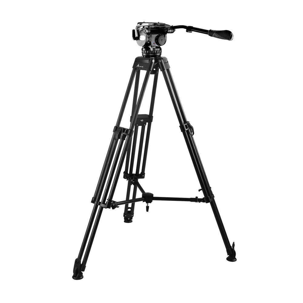 E-IMAGE EG25C PLUS Professional Heavy Duty Carbon Fiber Video Tripod With 100mm Fluid Head 28kg Payload