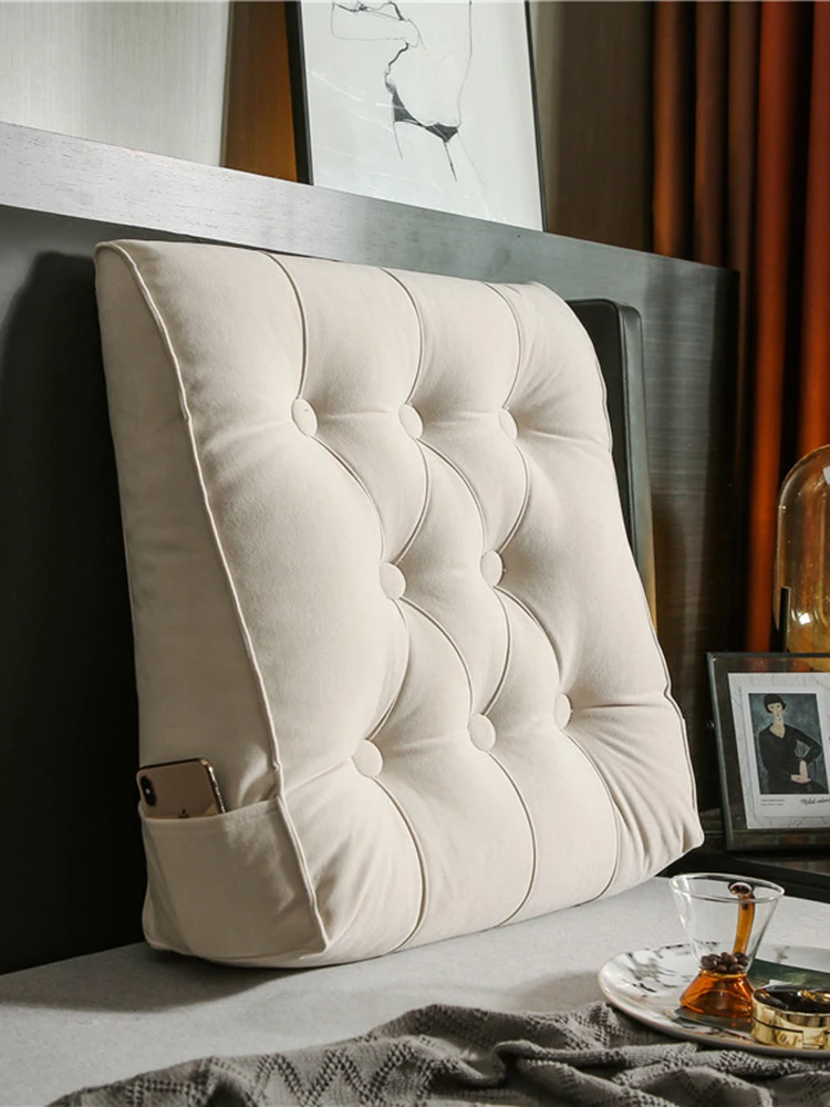 

e Barest Pillow Soft Bed Headrest Ne Support Sofa Large Cuion Bedroom Spine Support Window Tat