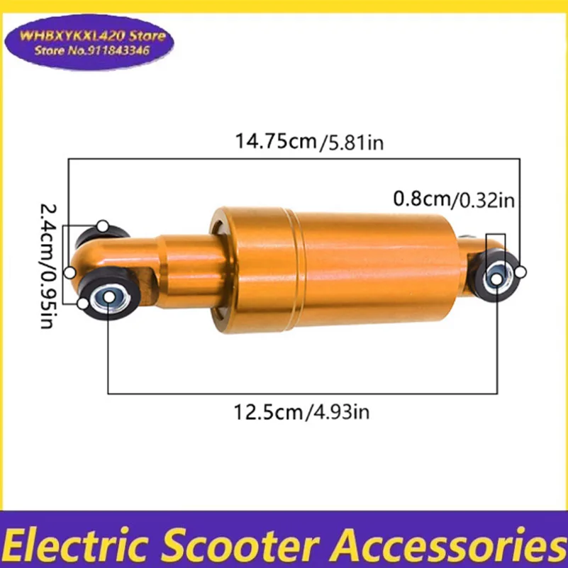 110mm 125mm 150mm Electric Scooter Hydraulic Suspensio Shock Absorber 750lbs Front and Rear Wheels All Inclusivex Anti Vibration