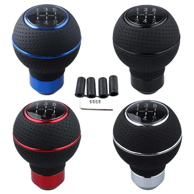 

5 Speed Gear shift Knob Aluminium Universal Gear lever knob M8 M10 M11 M12 For Manual Transmission ford focus mk2 lada