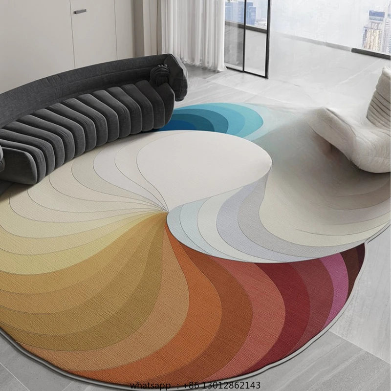 

Creative Irregular Living Room Large Carpets Abstract Color Pattern Comfortable Bedroom Carpet Easy To Care Decorative Home Rugs