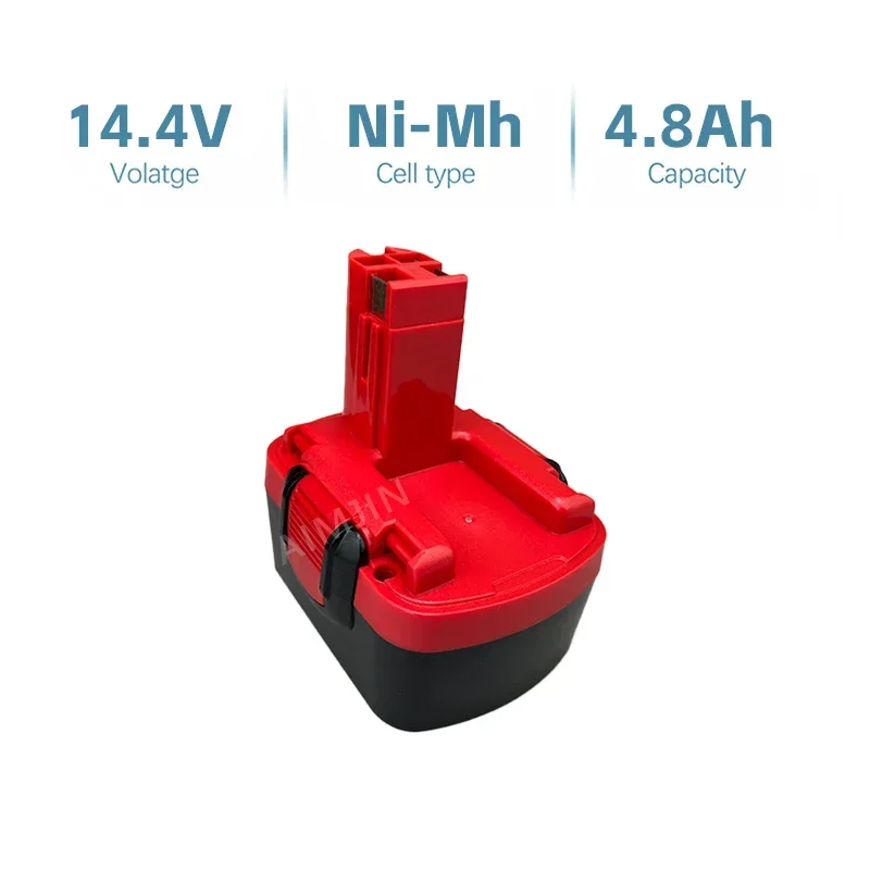 Bottool For Bosch 4800mAH 14.4V BAT038 Battery BAT040, BAT140, PSR 14.4VE-2, GSR 14.4 V, GDS , 35614,BAT041 Battery Power Tool