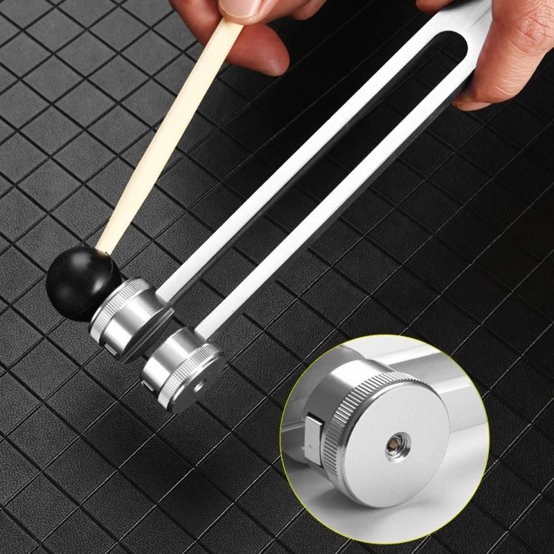 Portable Tuning Fork Sensory Tuning Fork Healing Instrument 128 Hz Human biofield diapa son Stress Reliever