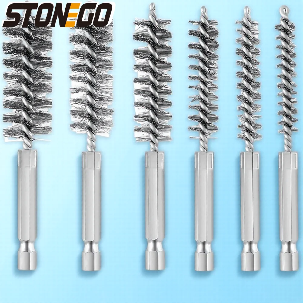 

6 шт., набор щеток для дрели из нержавеющей стали, спиральный очиститель, шлифовальный инструмент для очистки от ржавчины для электрических дрелей и ударных инструментов