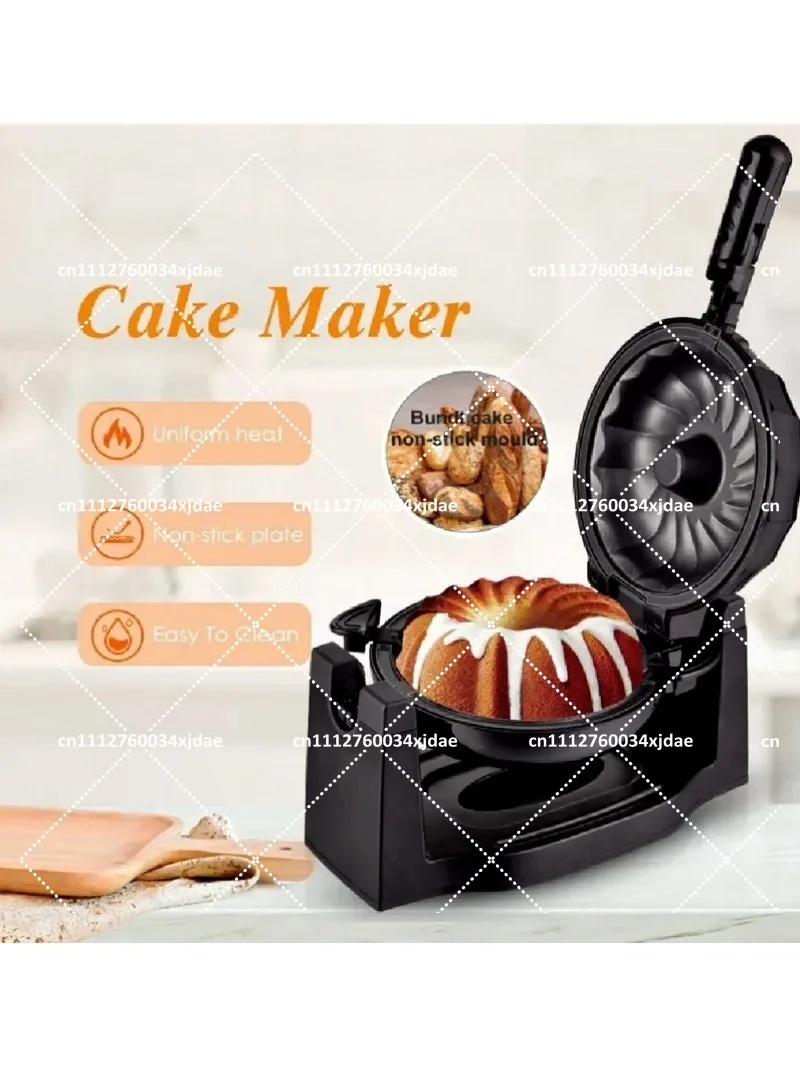 European Style Flip Toaster Multi Function Breakfast Maker Cake Waffle Bread Machine Compact Countertop Baking Appliance