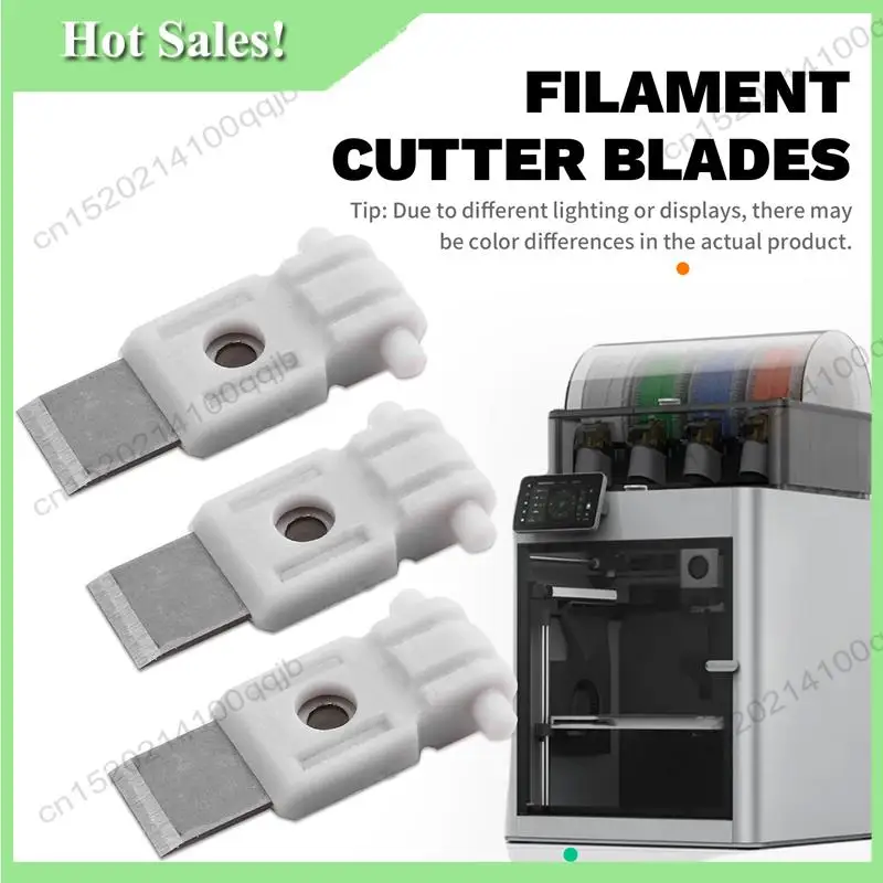 

-FDDT 3PCS Filament Cutter Replacement Blades For Bambu Lab X1/X1C/P1S/P1P/A1/A1 Mini 3D Printers Spare Part