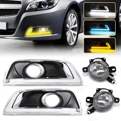 For Chevy Chevrolet Malibu 2011 2012 2013 2014 2015 DRL Led Daytime Running Light Halogen Fog Lamp Front Bumper Headlights 12V