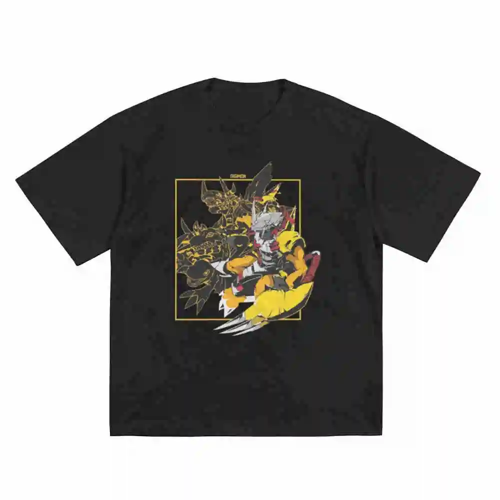 Digimon Wargreymon Evolution Short Sleeve Tee 100% Cotton T-Shirt