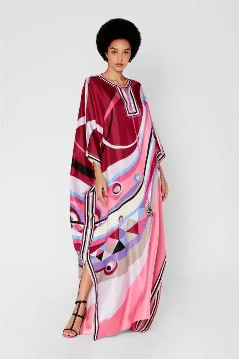 Nouveau Femme grande taille ample Faion ow Dr étendu allongé rue Sle v-ne tricoté imprimé fleuri une pièce