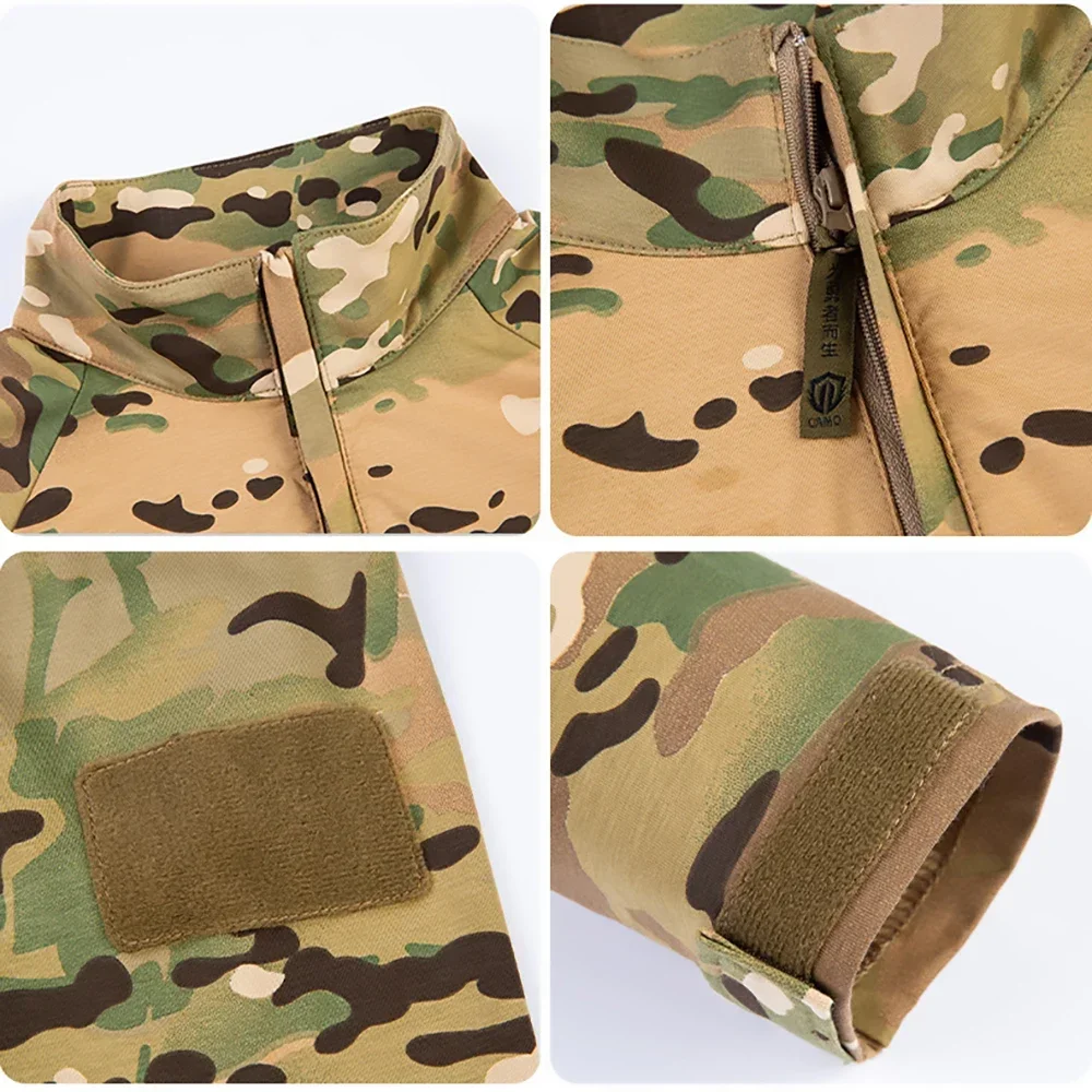 Kids Pants Military Tactical Suits Camo Multicam Suit Tactic Combat Uniform Sweatshirts Boy Trainning Hunting Long Sleeve Sets