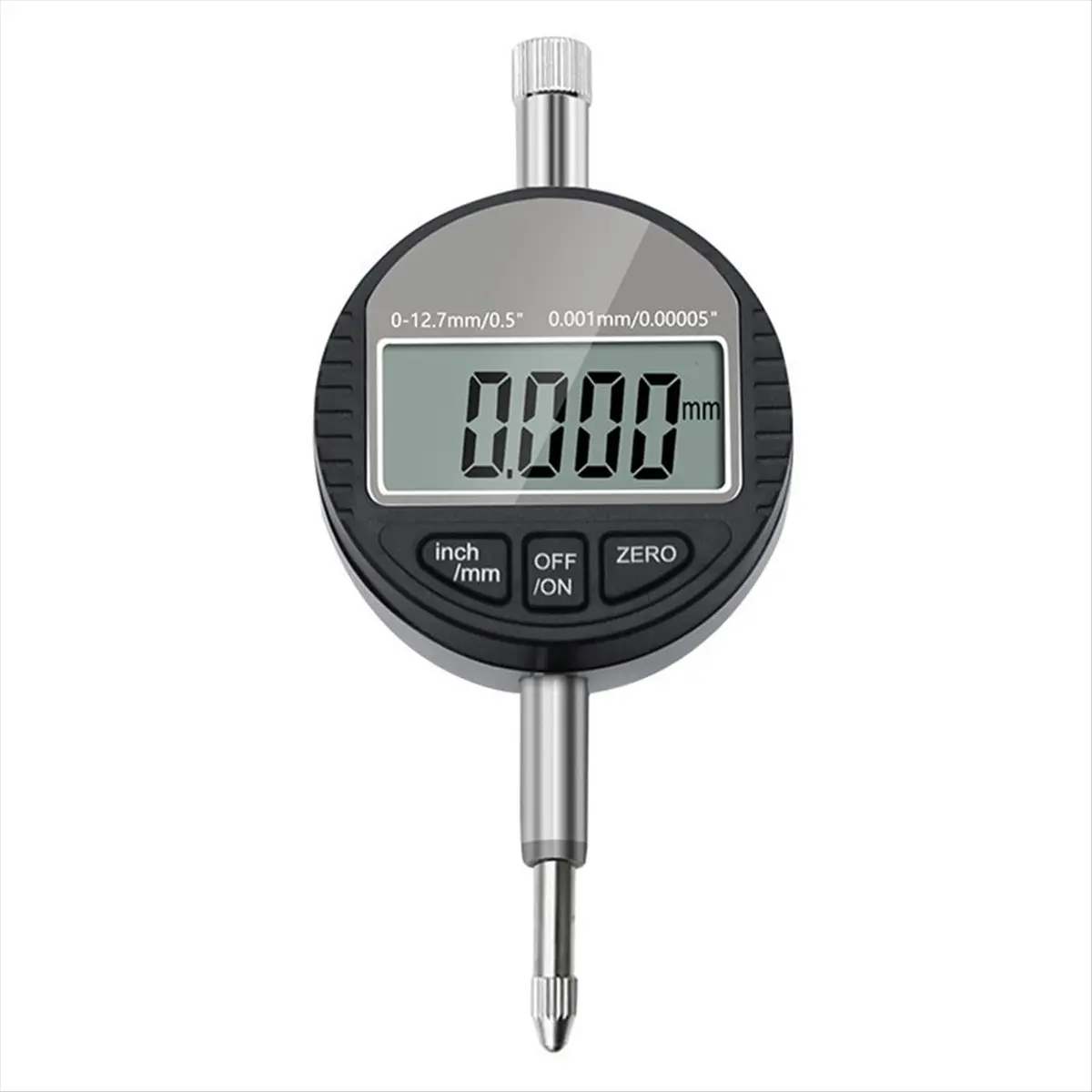 DT38 DTI Digital Dial Indicator 0.001mm Resolution,0-12.7mm/0-0.5 Inch Range Dial Test Indicators Electronic Indicator Gauge