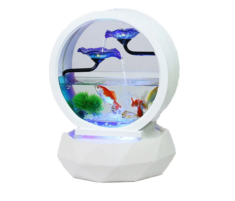 

Innovative and Ceative Ecological Aquarium, Home Living Room Decoration, ultra White Glass