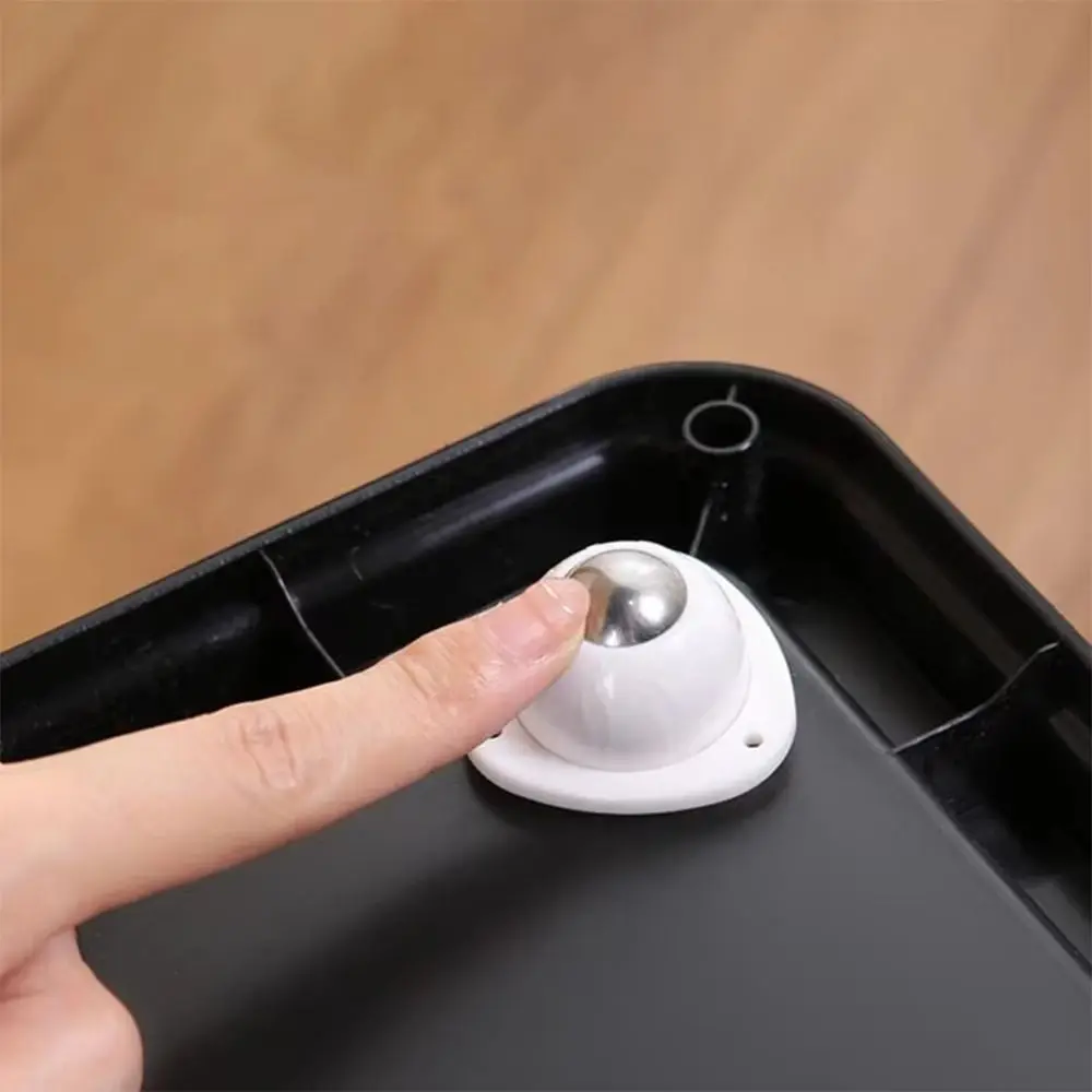 4Pcs/set Self Adhesive Caster Wheel 360 Swivel Mini Mute Furniture Casters Heavy Duty Moving Plastic Rolling Pulley Home Office
