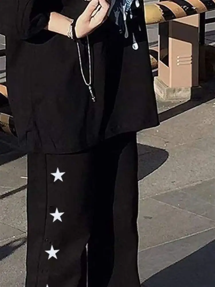 

Новые летние женские повседневные брюки свободного кроя в корейском стиле, широкие, модные, больших размеров, удобные, для студентов