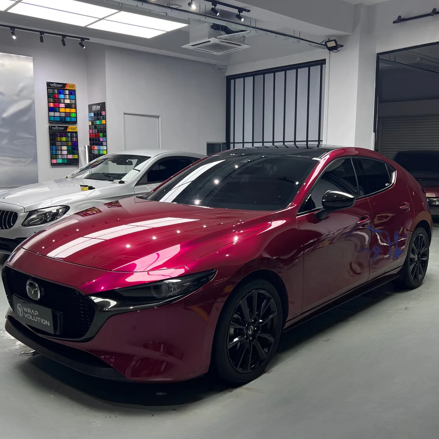 

Металлическая фиолетовая автомобильная пленка, виниловая пленка для царапин, ПЭТ для украшения кузова автомобиля, защитная пленка для автомобильной краски