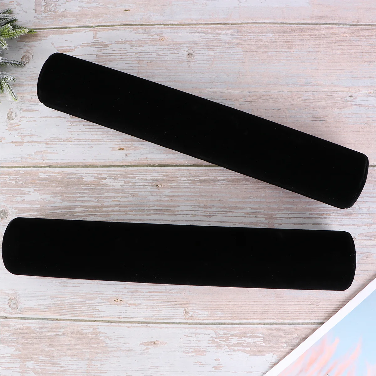 2Pcs Black Bracelet Display Stand Jewelry Holder Rack for Bracelets Bangle Watch Organizer Storage Rack Scratch Resistant