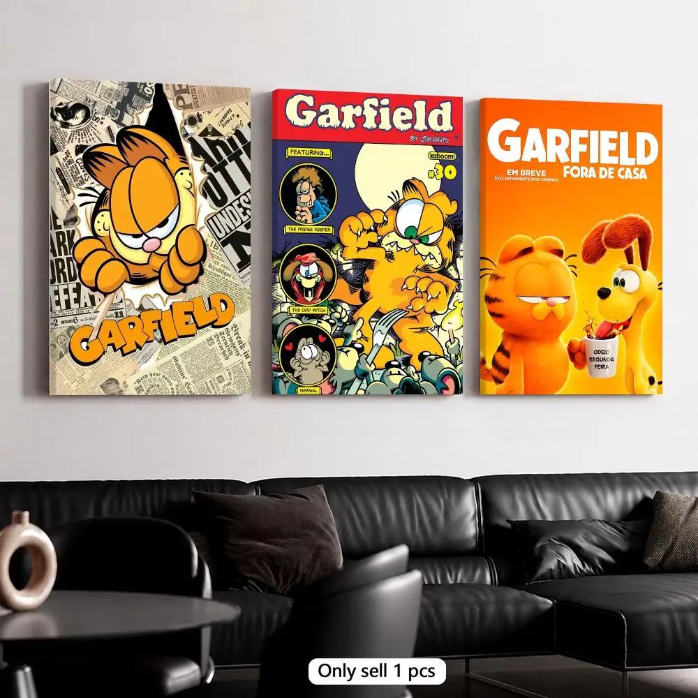 Animation G-Garfield Framed Wall Painting Wooden Canvas Poster Stretcher Frame Inner Frame Kit for Wall Art Painting