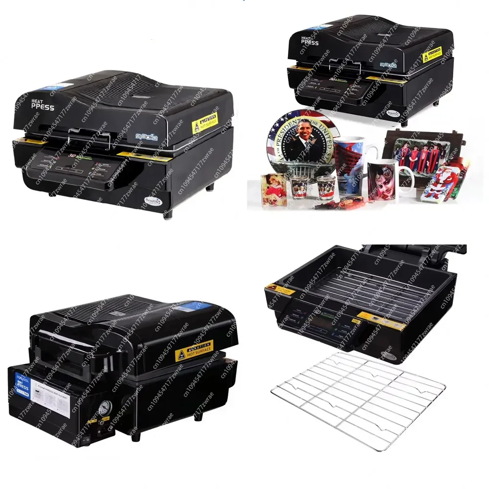 3D Sublimation ST3042 Sublimation Vacuum Heat Press Machine for Phone Case Mug Plate Glass Wood Rock Metal Photo Printing