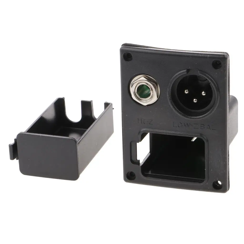 Battery Holder 9V Contact Clip Jack Circuit Guitar Preamp Compartment Cover for Electric Bass Guitar Parts