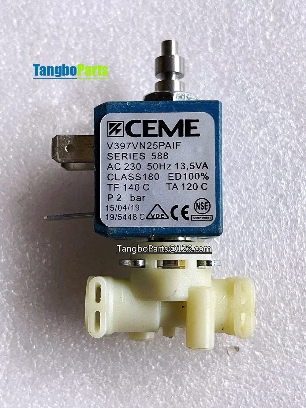 Coffee Maker Parts CEME SERIES 588 V397VN25PAIF AC230V 50HZ 13.5VA V397 Solenoid Valve For Steam Cleaner Coffee Machine