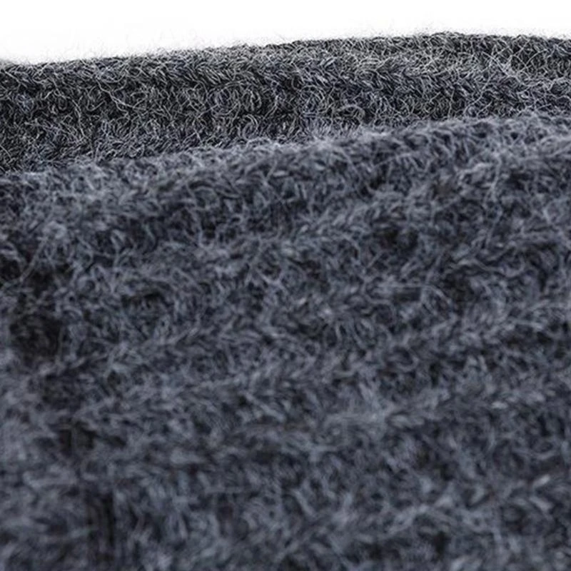 

652F Winter Warm Hat for Senior Men Elastic Acrylic Ear Flap Hat Neck Gaiter for Skiing Cycling Hiking and Daily Wear