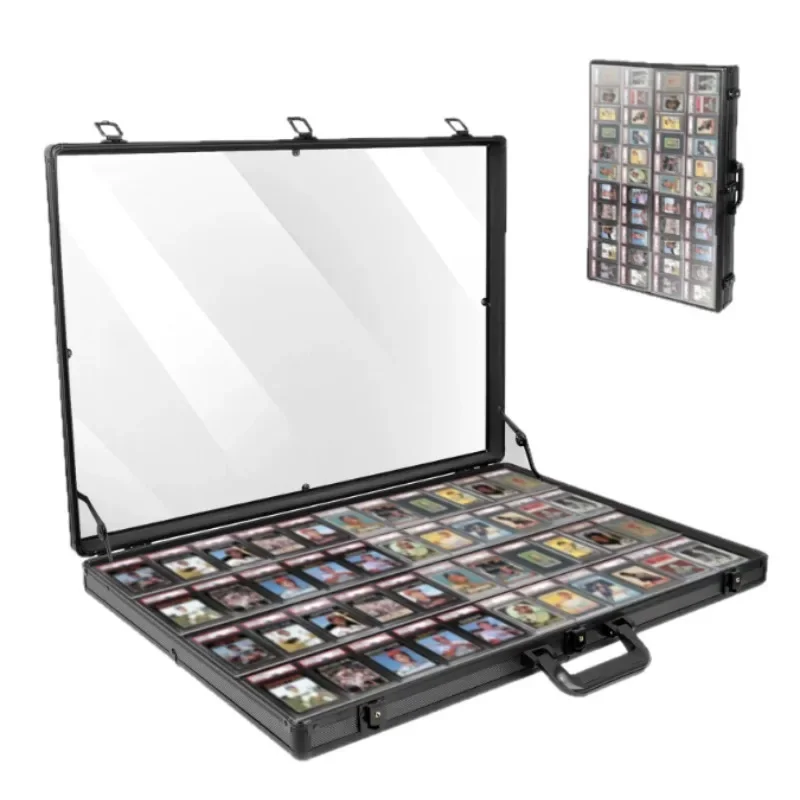 Foldable Portable Aluminum Alloy Vendor Storage Case Multi‑Compartment Display Box With Secure Lock For Street Market Stall Use