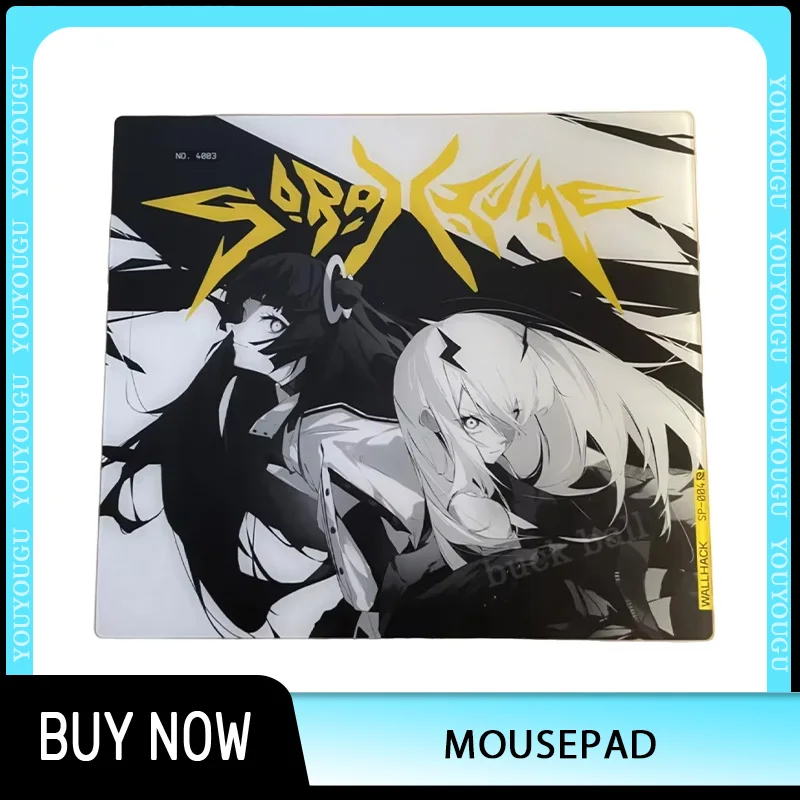 Wallhack SP-004 Twins Mousepad Anti Slip Tempered Glass Mouse Pad Customization Replica Mousepads Valorant CS2 FPS Gamer Gifts