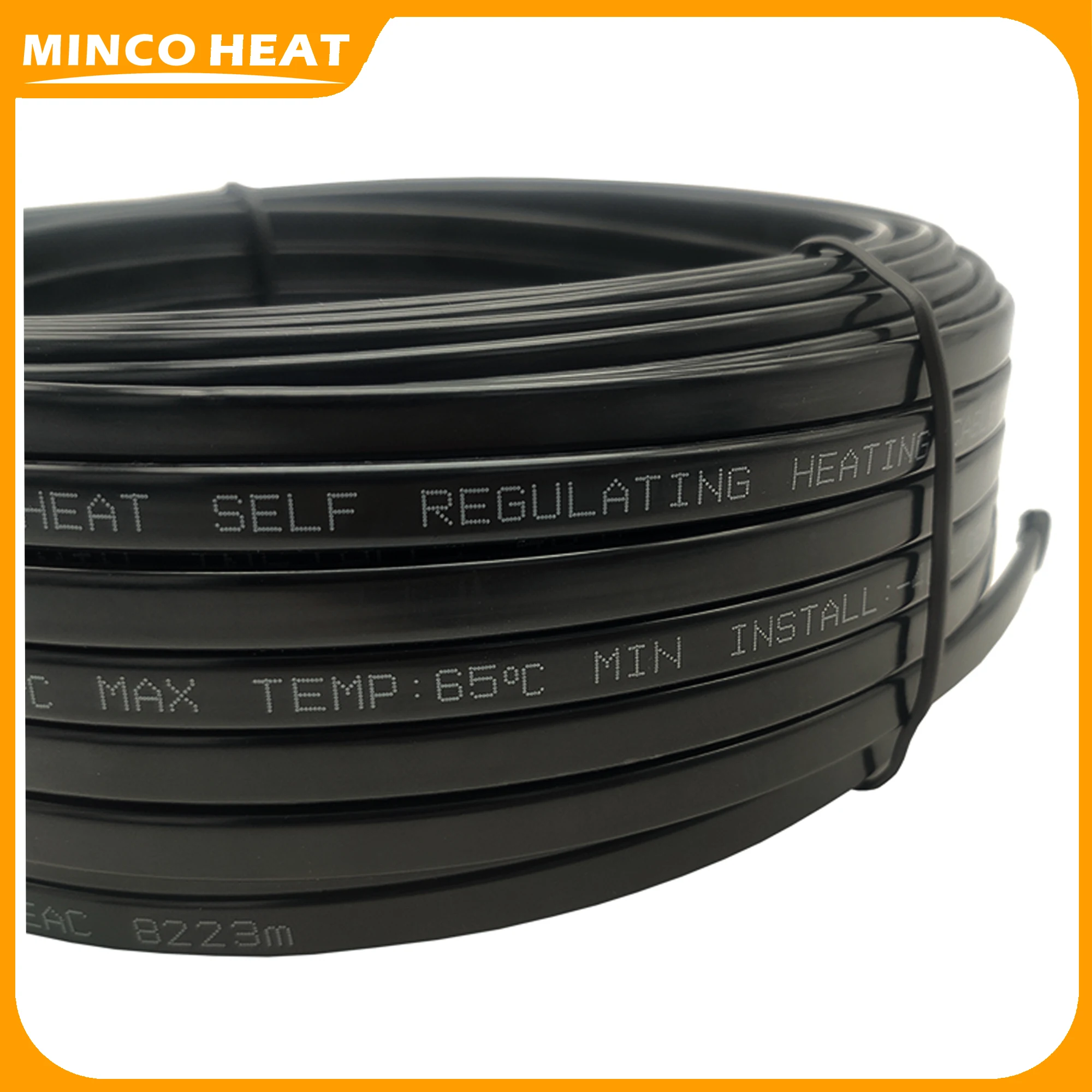 Minco Heat Self Regulating Heating Cable 20W/m  AC220~240V, 50/60Hz With Switch EU Plug for Water pipe Freeze Protection