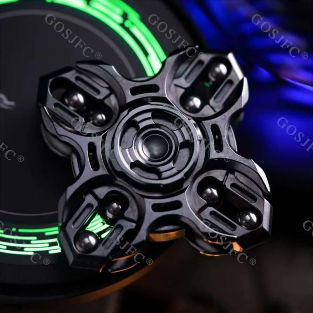 MOT diapasón dedo Spinner cristal de hielo Zirconio Fidget Spinner alivio del estrés juguete escritorio Juguetes