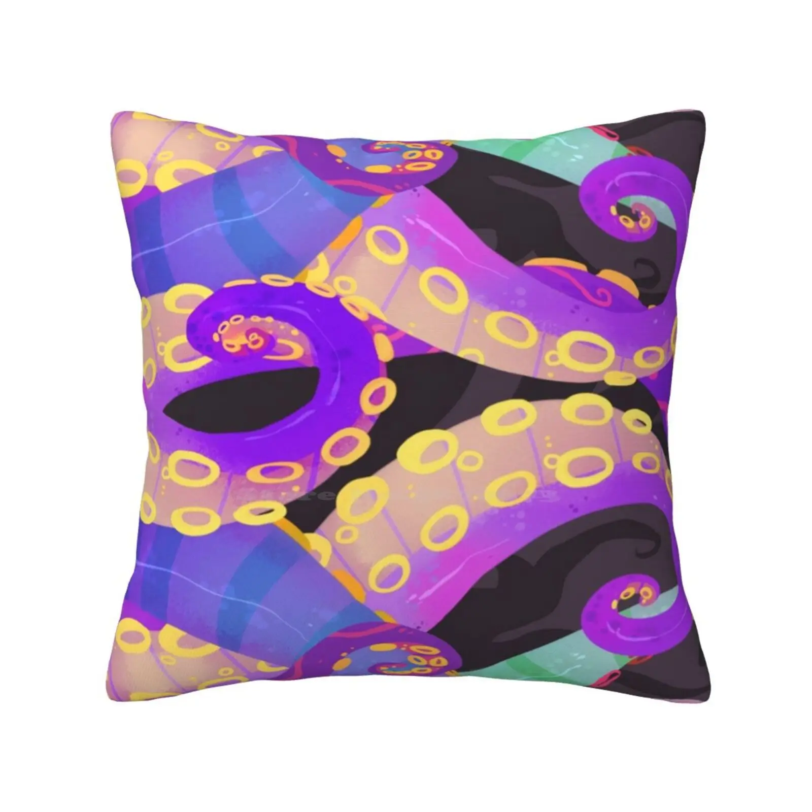 Tentacles Pillowslip Pillowcase Tentacles Octopus Octopi Purple Squid Sea Ctuhlu Cthulhu