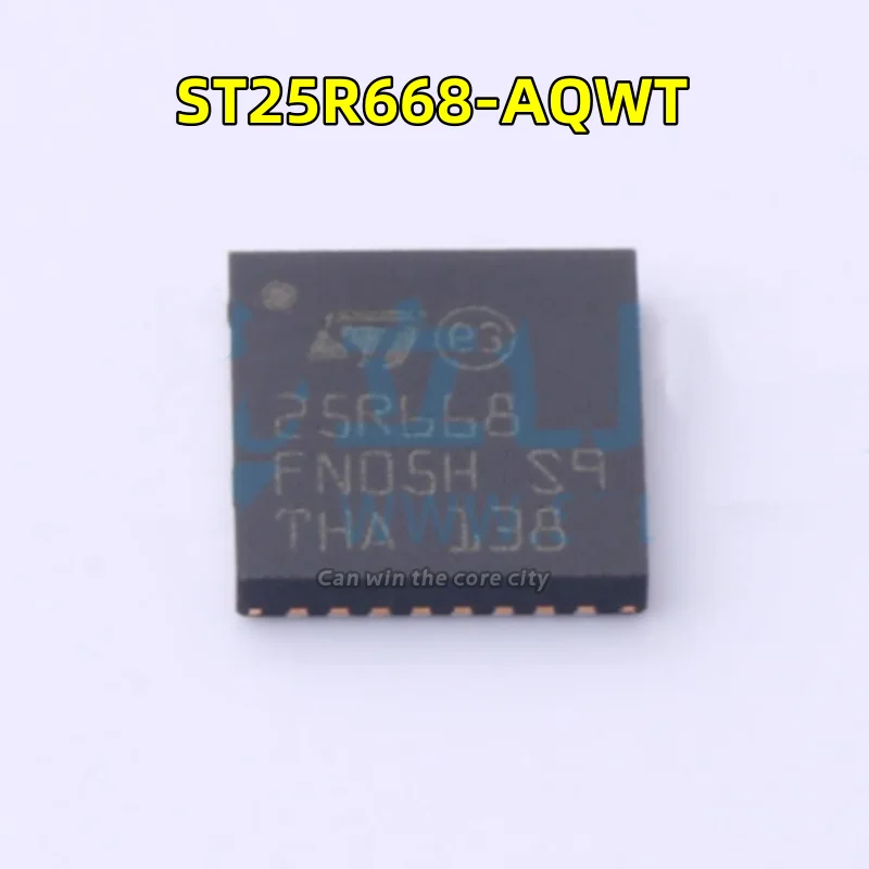 1-100 PCS/LOT New original ST25R668-AQWT screen print 25R668 package: QFN-32 RF card slug