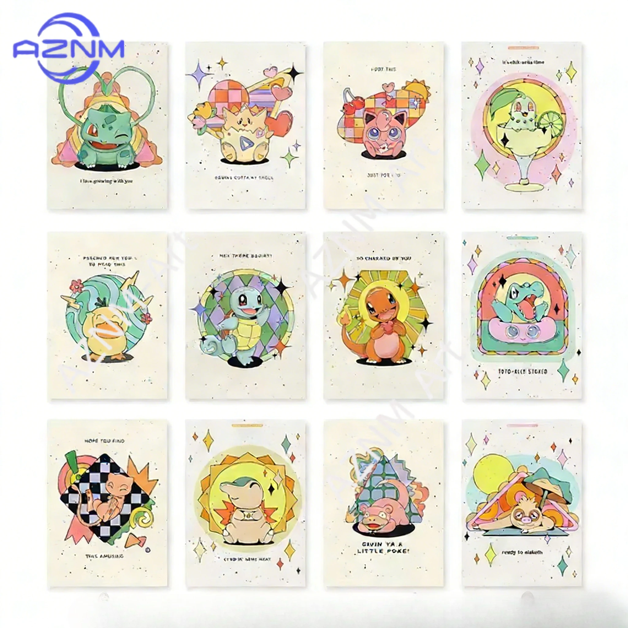 1PC ，Anime Video Game Figure Pokemon Canvas Painting Comic Poster Bulbasaur Pikachu Mural Pictures Children Home Wall Decor