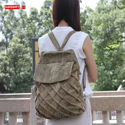 Genuine Leather Women's Backpack Female Handbags Portable Tote Bag Soft Thick Cowhide Large Capacity Shoulder Messenger Bags