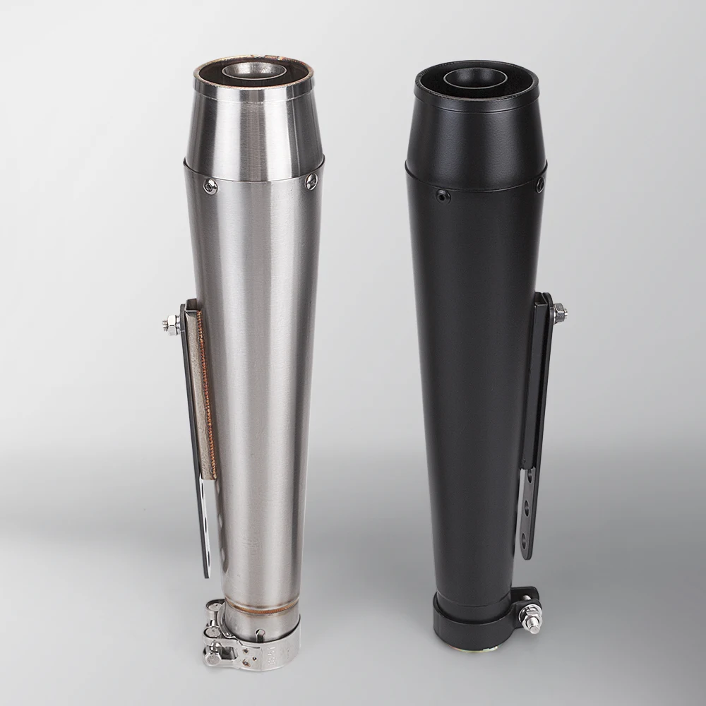 

Suitable for retro modified exhaust X4 stainless steel retro muffler for 38/40/43mm motorcycles