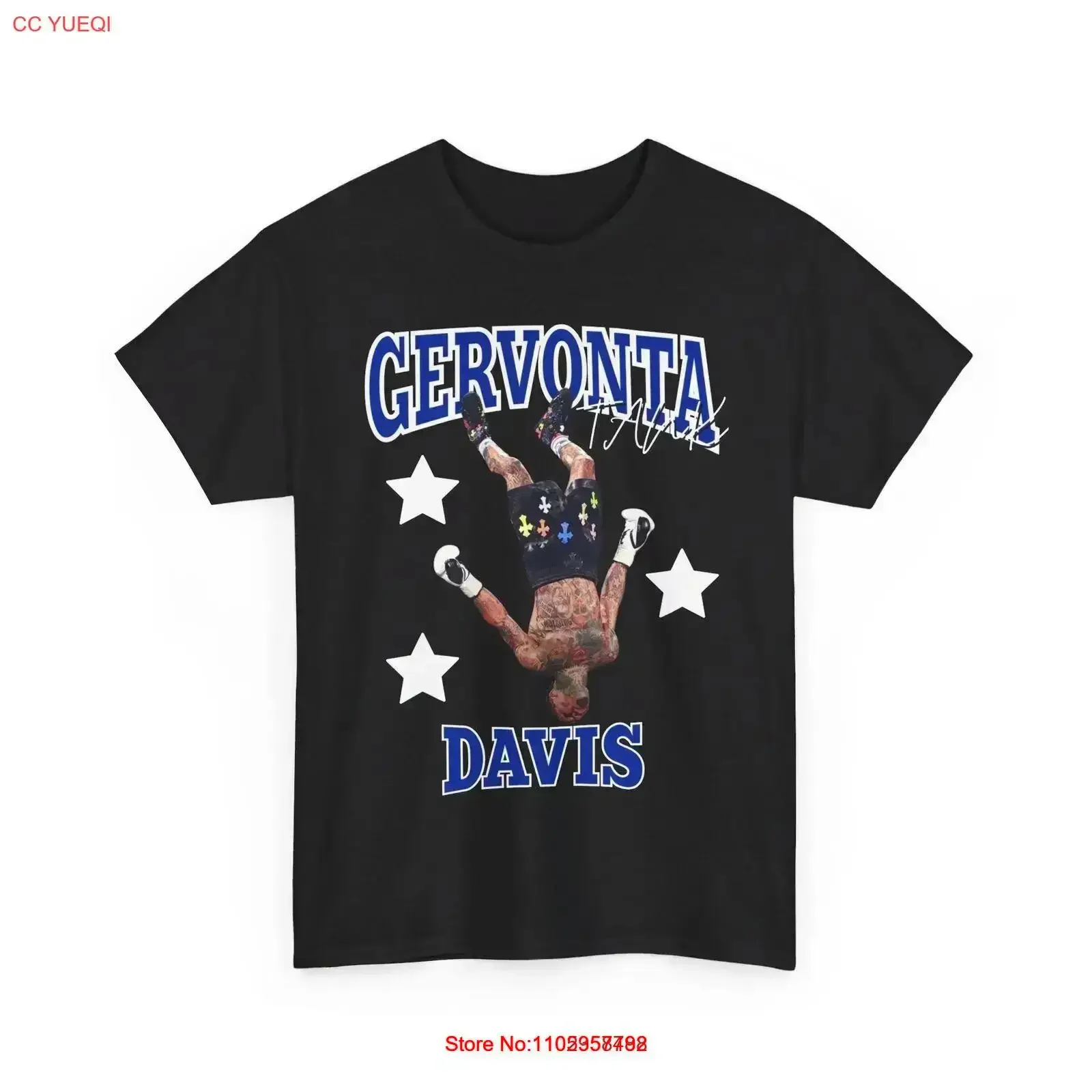 Gervonta Tank Davis backflip T shirt vintage Washed homme Slightly Breathable Stylish streetwear Top For Everyday Wear graphic