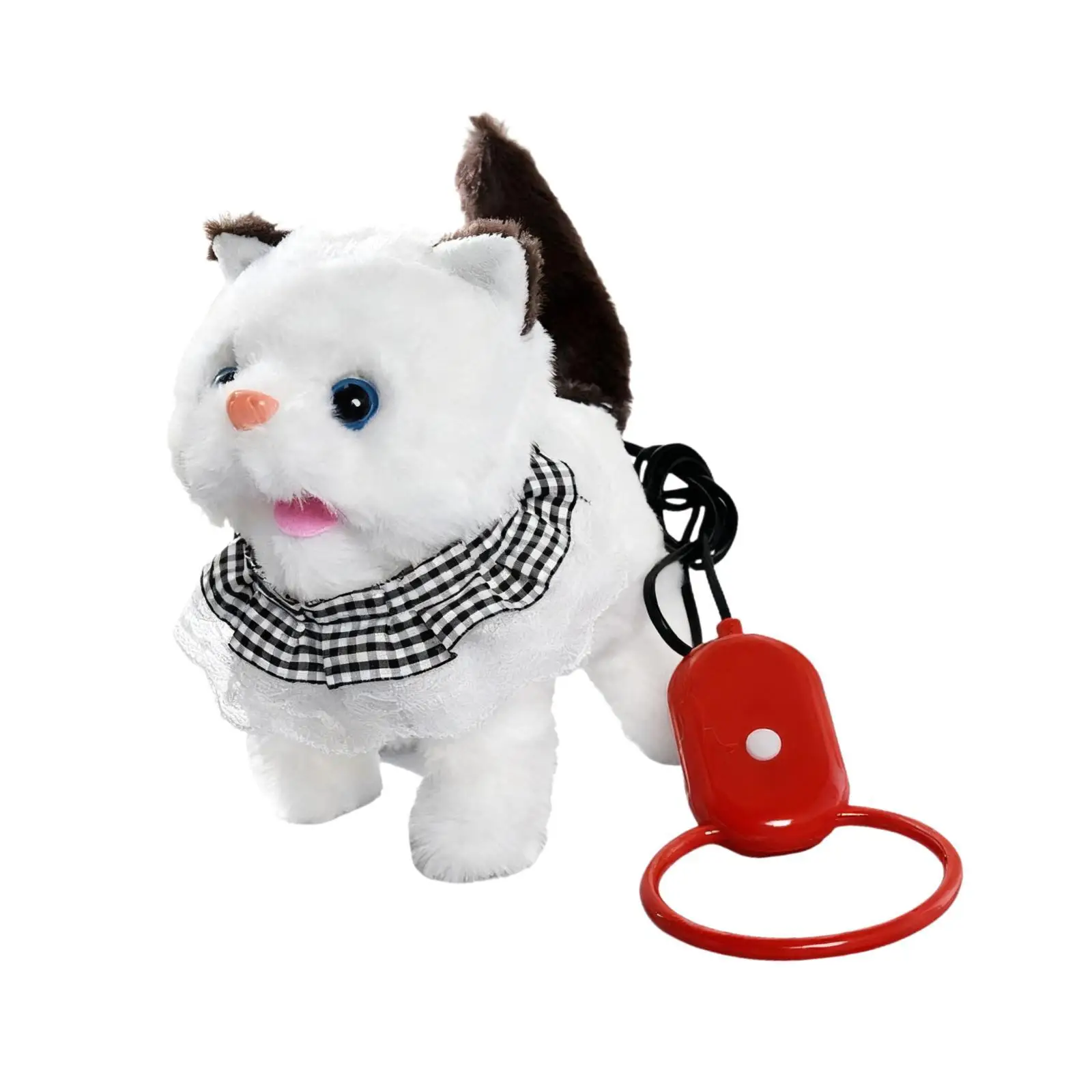 Elektroniczny pluszowy kot, zabawka do chodzenia, śmieszny, uroczy, kawaii, symulacja z dźwiękami i ruchami dla dzieci, dziewczynek i chłopców.