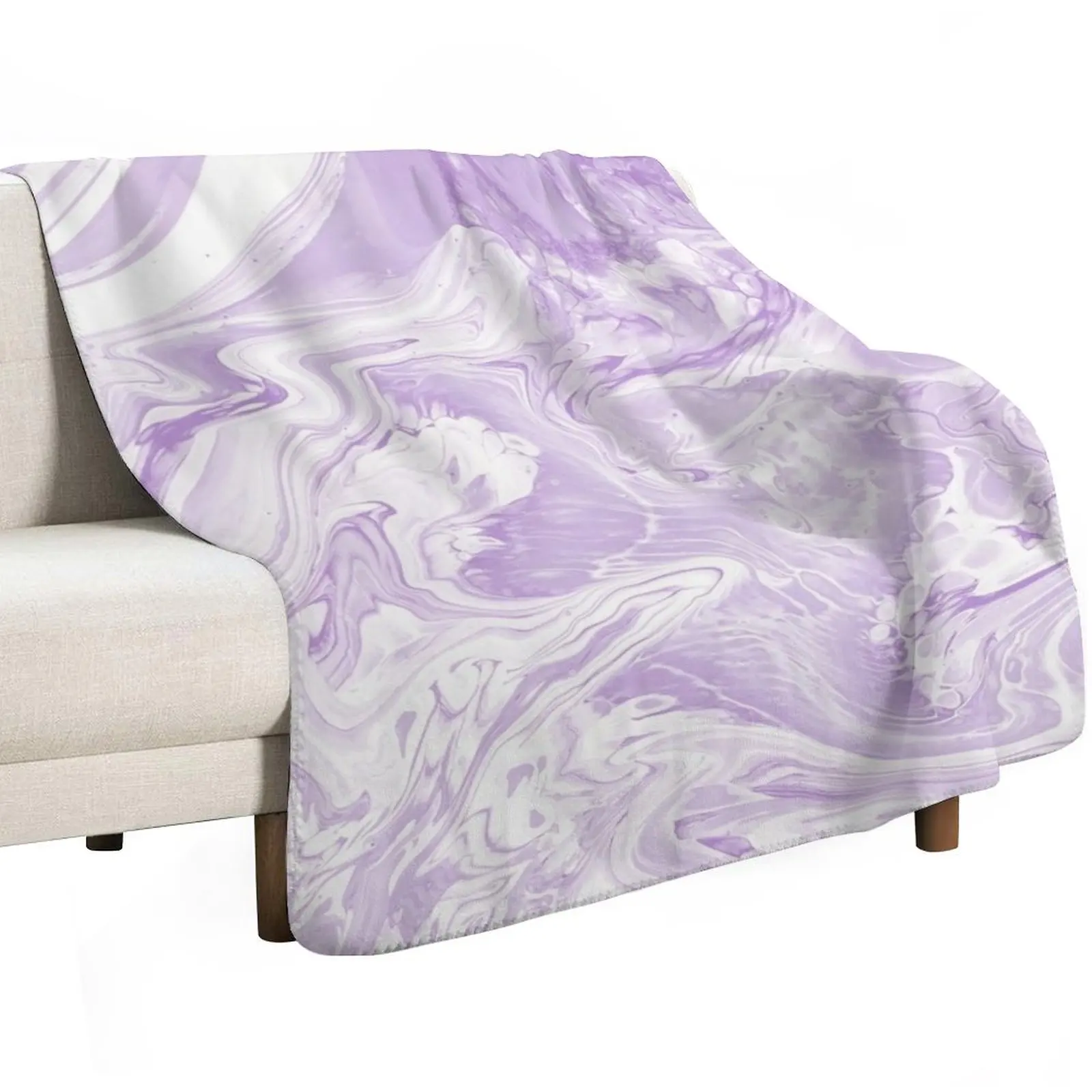 

LAVENDER MARBLE Throw Blanket valentine gift ideas Weighted Luxury St Blankets