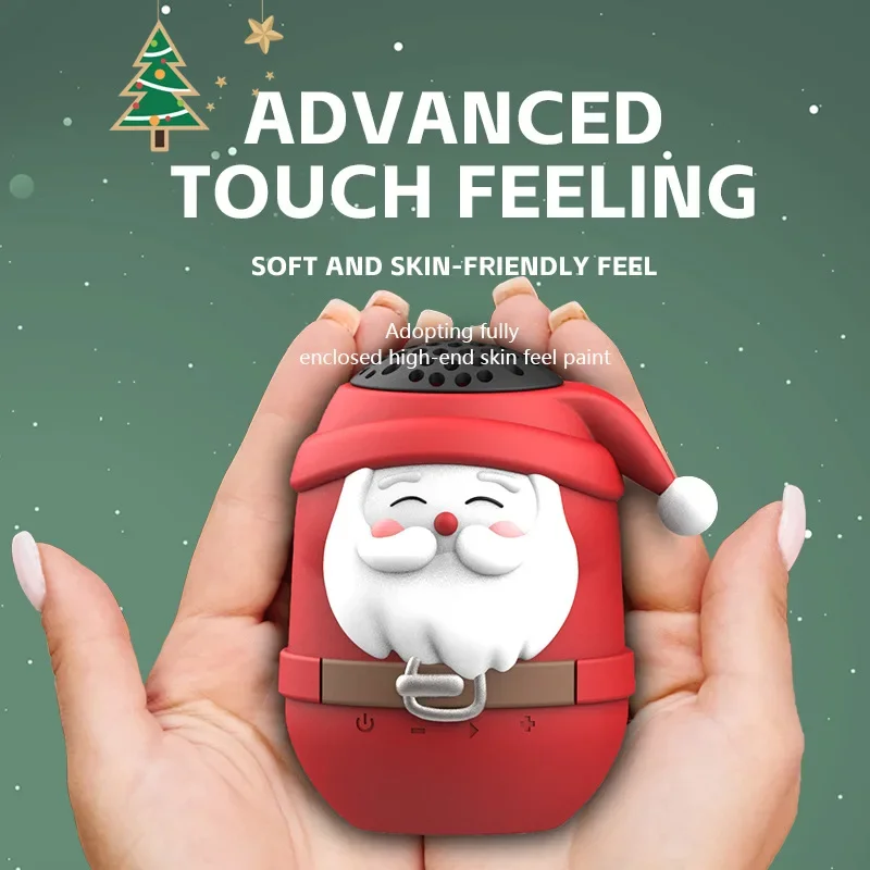 Santa Claus Wireless Bluetooth Speaker Christmas Gift Mini Portable Cute Card Insertion Radio Wholesale Women Christmas Gifts