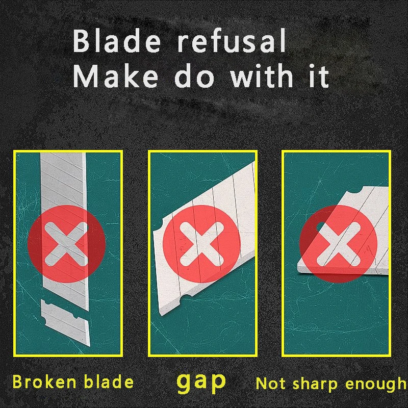 Nowe zagęszczone ostrze, duże ostrze artystyczne 18 mm, ostre ostrze do cięcia papieru