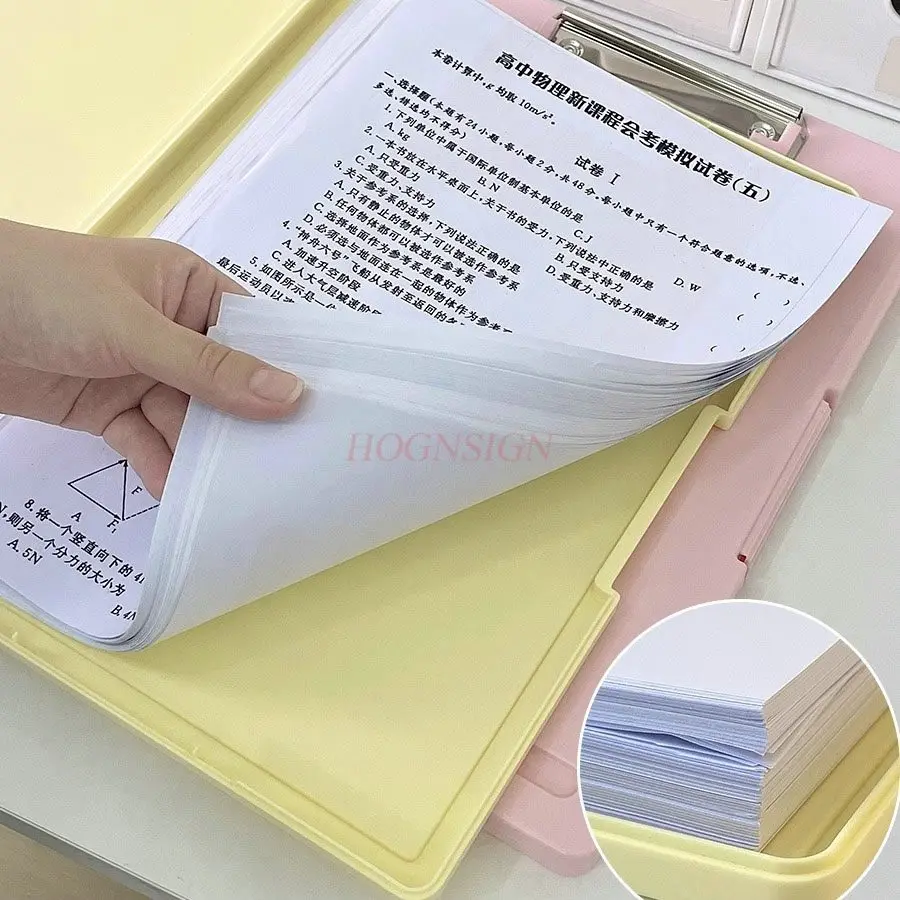 1pcs Writing board, file bag, storage box, exam paper sorting, writing pad, clamp board, storage folder, learning stationery