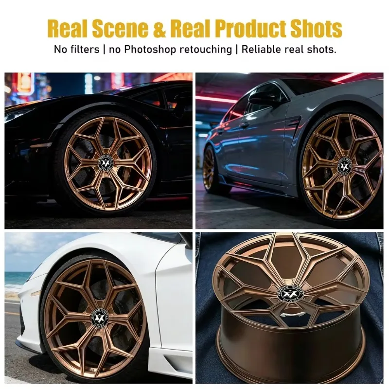 Personalized Custom Forged Wheels 18-24 Inch 5x120 Bronze Concave Rims For BMW E60 For Maserati For Mini 6061-T6