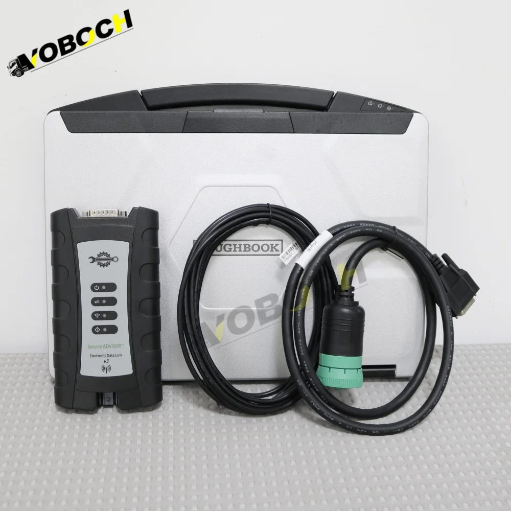 V5.3 EDL V3 para John Deere Service Advisor Diagnostic com Kit de Ferramentas para Laptop CF54 Agricultura Construção Eletrônica Data Link