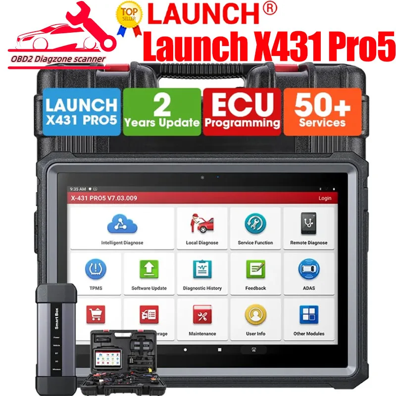 

Диагностические инструменты Launch X431 PRO 5 PRO5, диагностический прибор OBD2, программирование смартфона