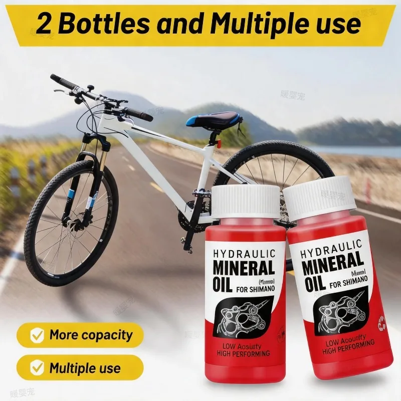 Full Bicycle Hydraulic Disc Brake Bleeding Kit With 60ml Mineral Oil Daily Repair Tools For Brake Fluid Refilling Operation