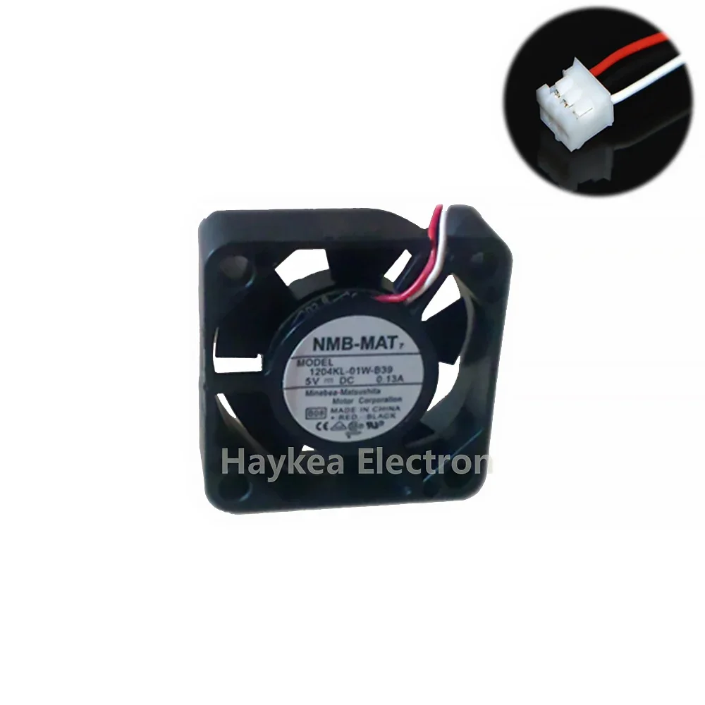 For NMB 3010 DC 5V 0.13A 30mm 3cm 1204KL-01W-B39  3Wire HDD Cooling Fan 30X30X10MM