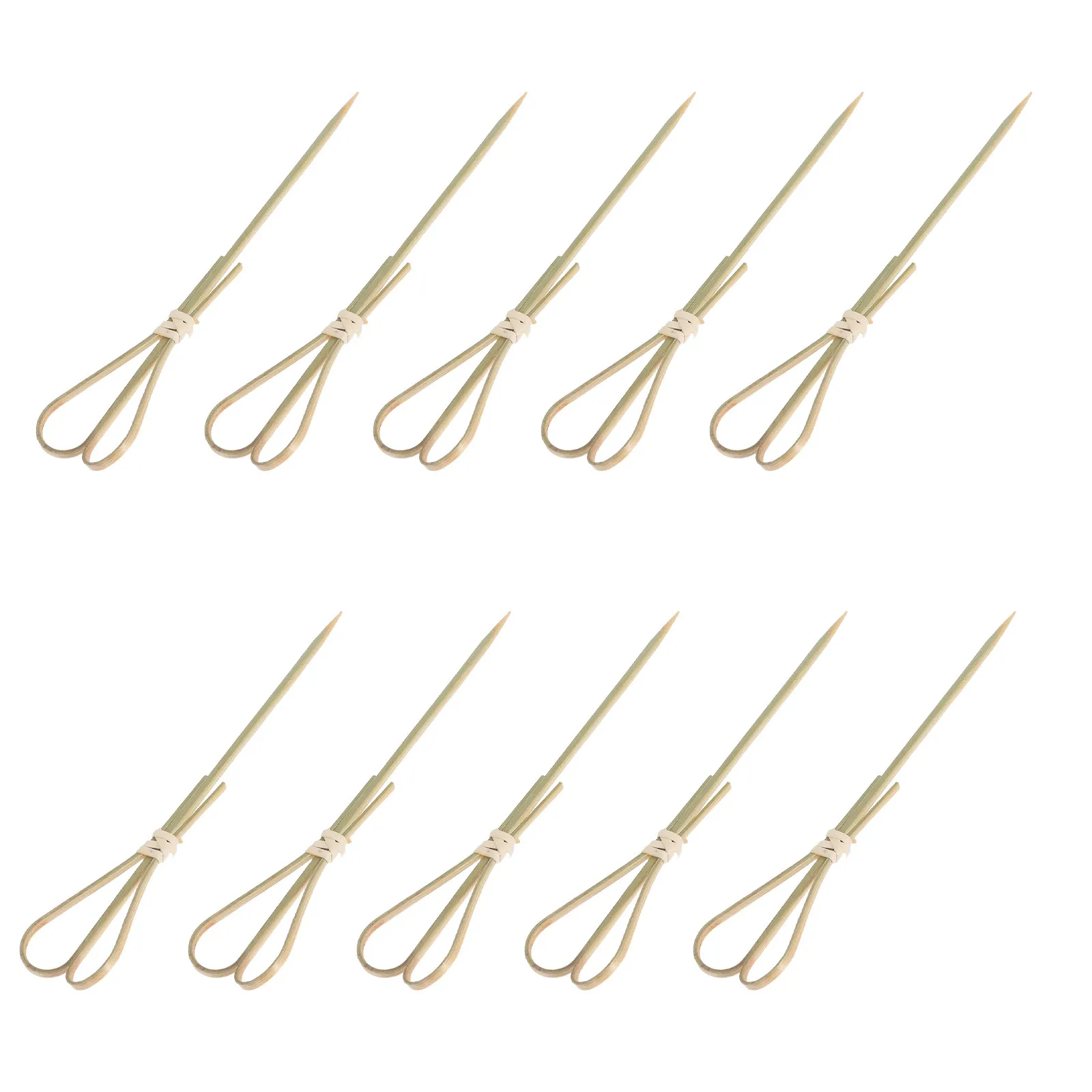 100Pcs Bamboo Cocktail Picks Scissors Shaped 12Cm Safe Sturdy Fruit Sticks for Bars Clubs Home Entertainment Finger Food